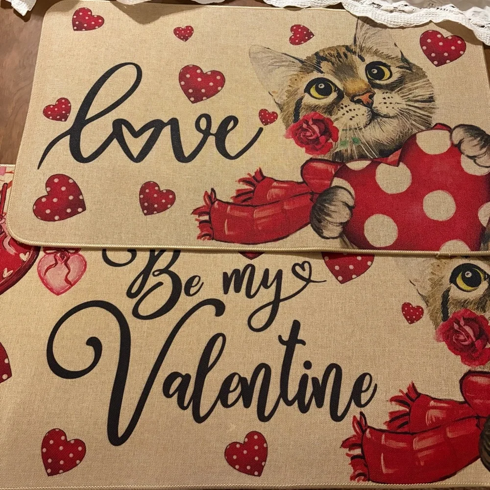 Set of Valentine rugs/runners NWOT